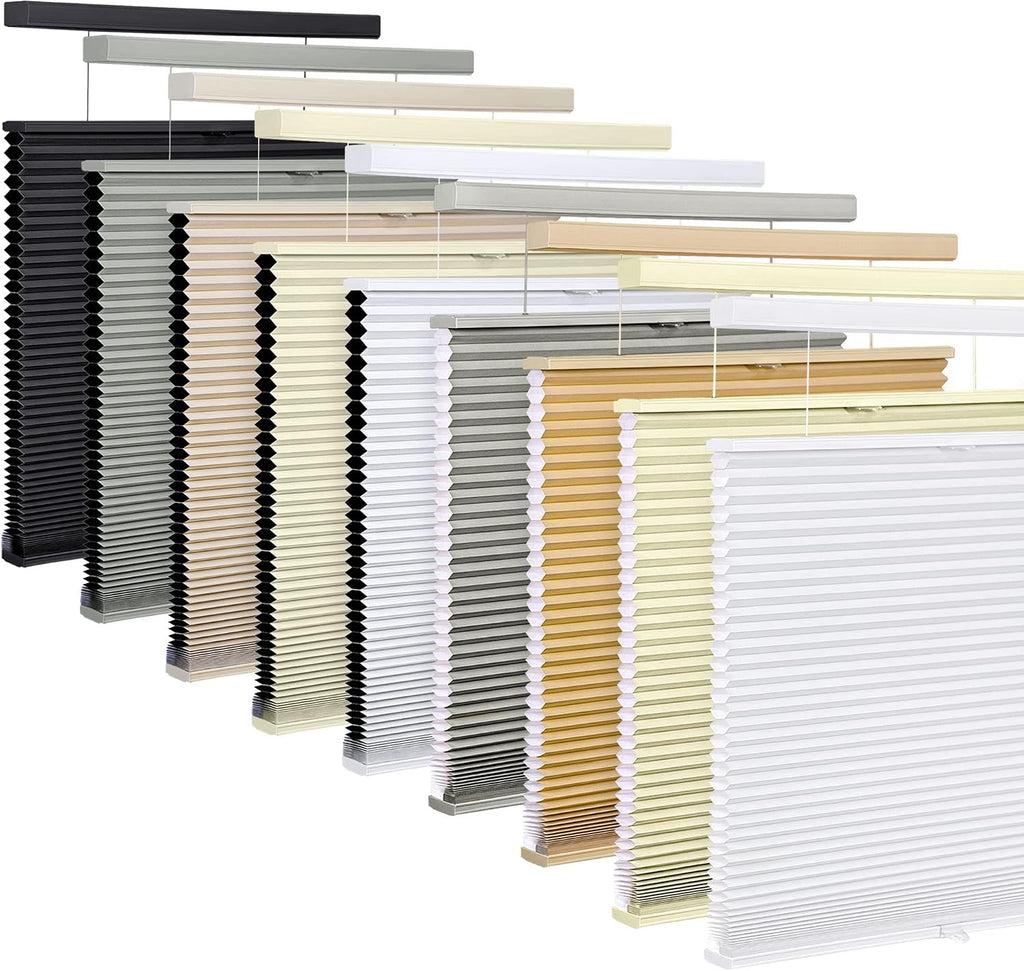 Top Down Bottom Up Cordless Cellular Shades, 23" W x 48" H, Brown