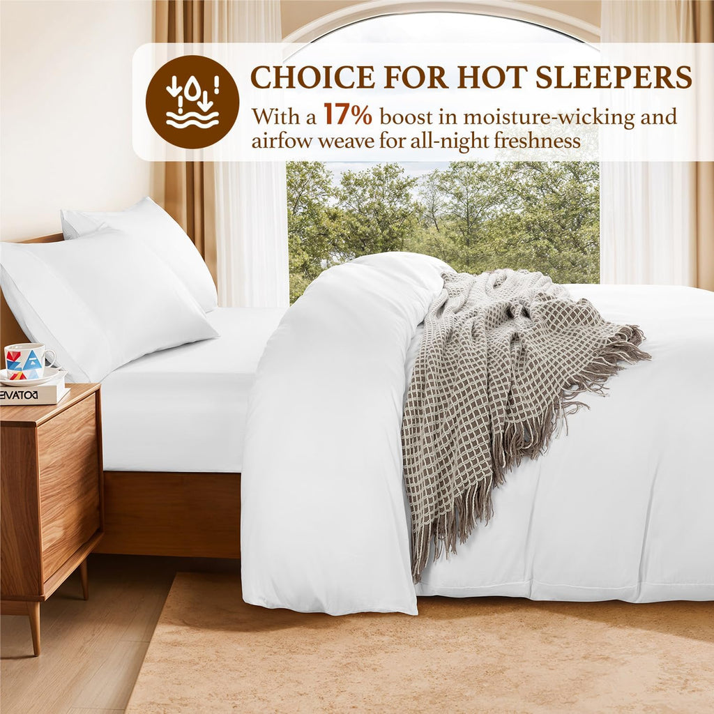 100% Cotton Duvet Covers - 1200 Thread Count, Luxury Egyptian Cotton Comforter Cover, Hotel Bedding Duvet Covers 3