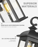 Exterior Wall Sconce, 2 Packs Outdoor Waterproof Wall Lights Fixture, E26 Socket Wall Lantern for Porch