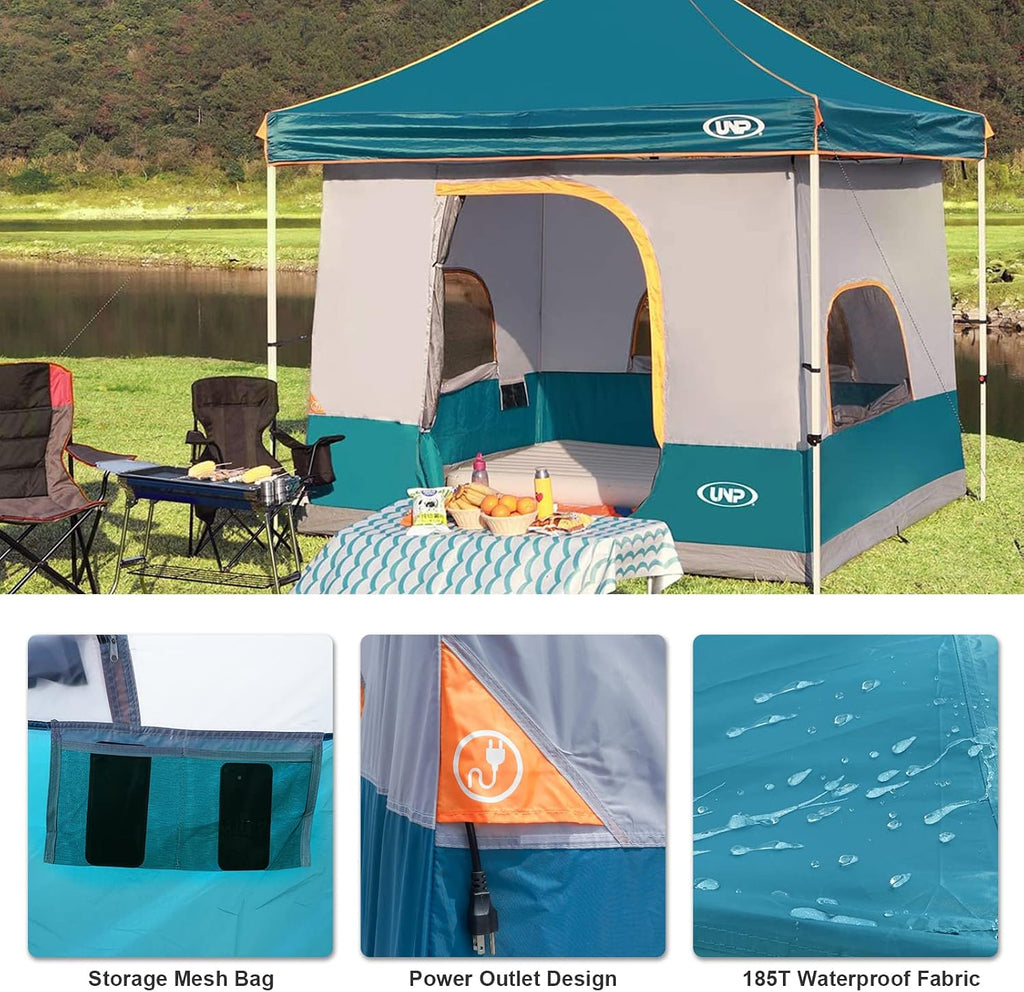 Camping Canopy Tent - Inner Tent for 10' x 10' Pop Up Canopy, Simple Installation, Fully Vented Roof