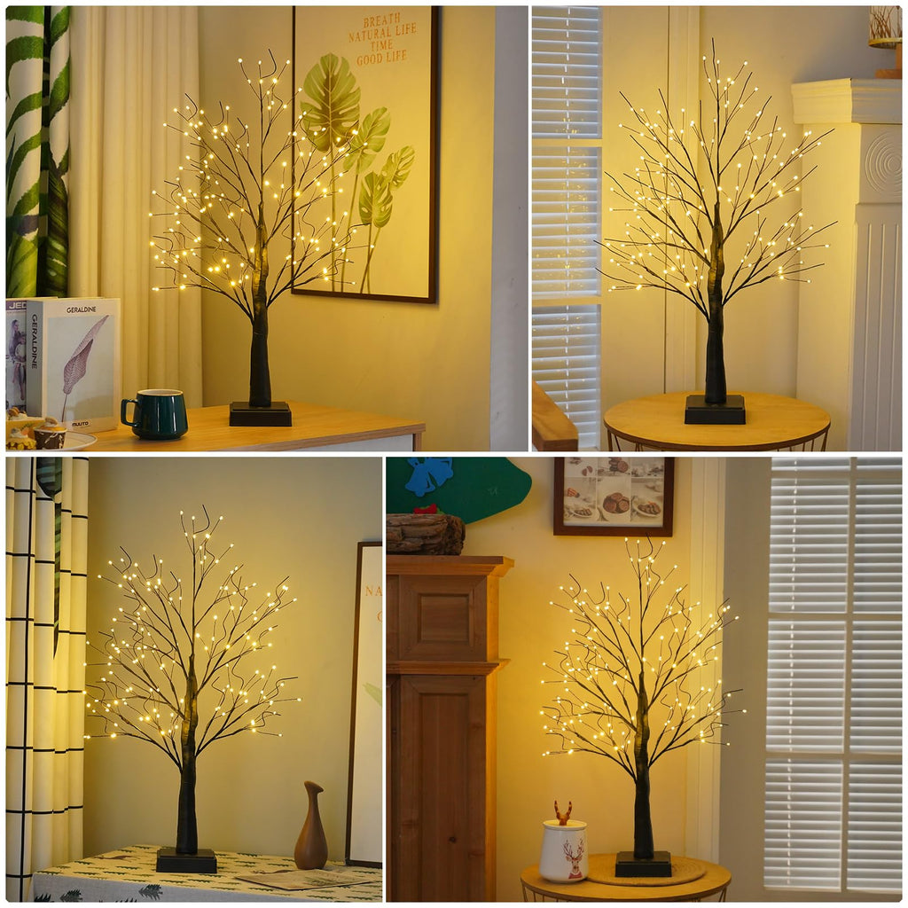 144 LED Artificial Tree Lamp with Timer, DIY Birch Tree LED Lights