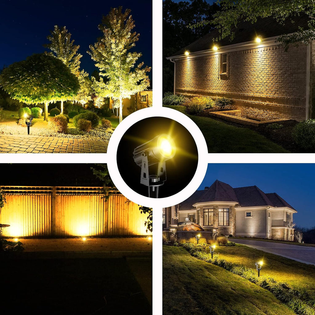 Solar Spotlights Outdoor Waterproof, Solar Landscape Spotlights, Solar Powered Spot Lights for Trees, Flag, Garden