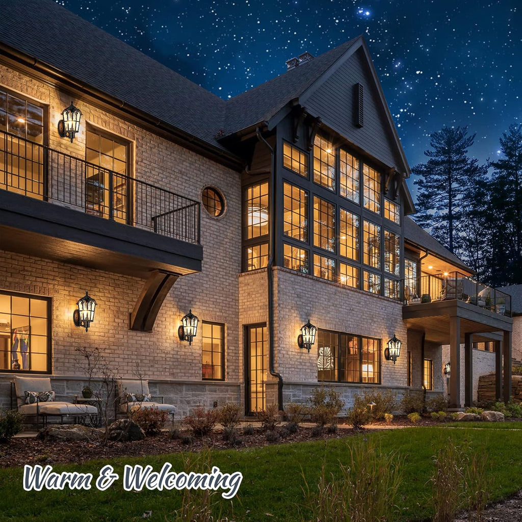 Outdoor Wall Light Fixtures Wall Mounted, Exterior Waterproof Porch Lights Wall Lanterns