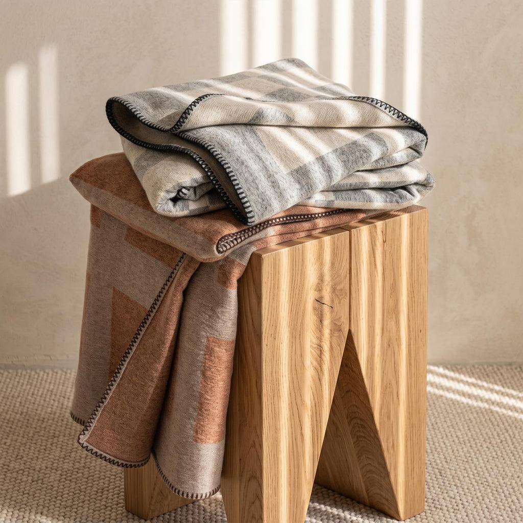 Faux Cashmere Throw Blanket, 50x70, Gray, 2.8 LB Cozy Warm Throw