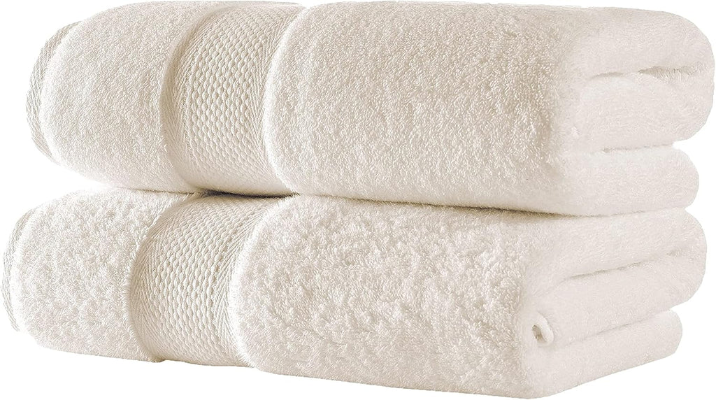 Turkish Towels Hotel-Spa Towel Set, 100% Turkish Cotton | Ultra Soft Plush Absorbent Towels Set (Cream, Towel Set of