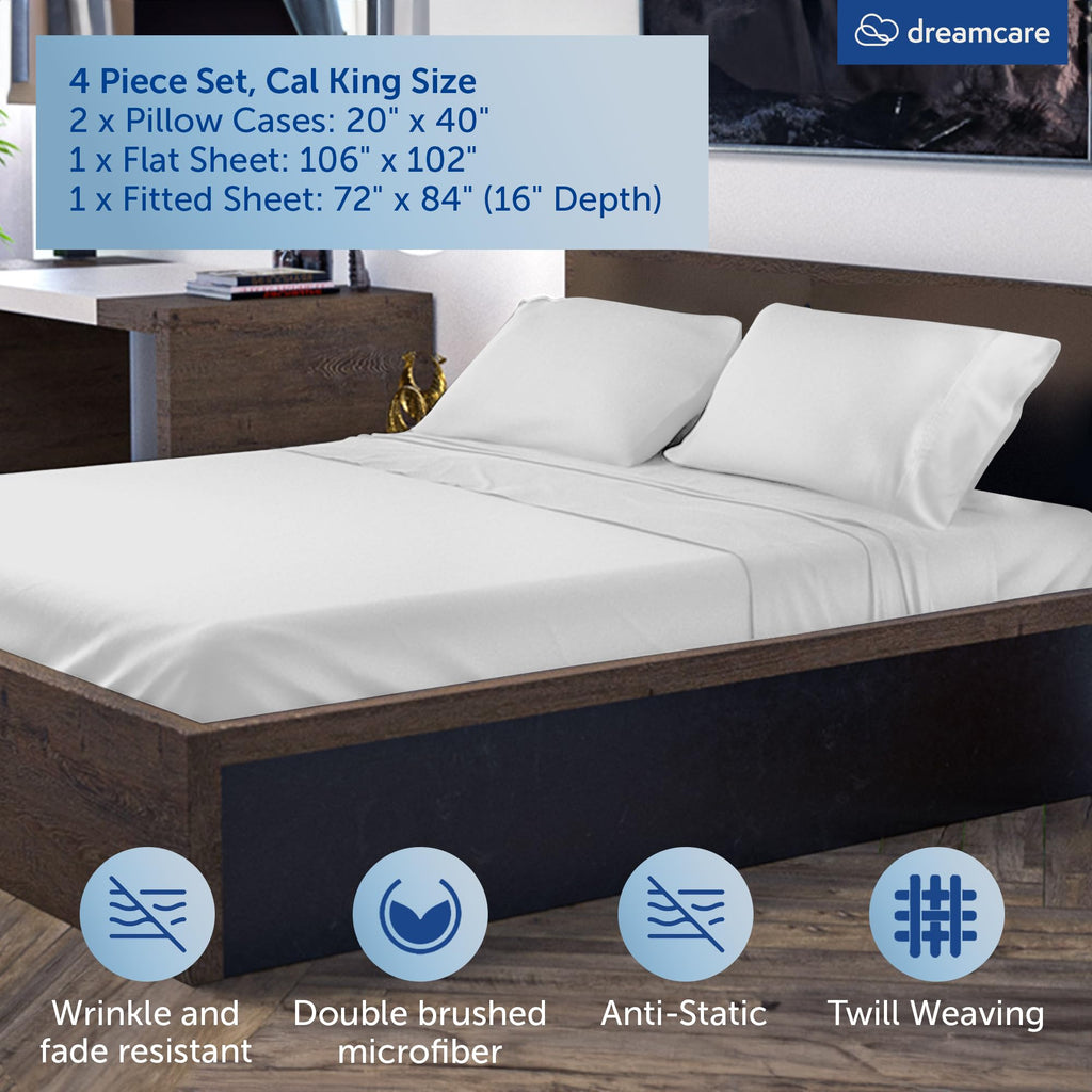 100% Rayon Bamboo Sheets California King - 4pc Cooling Sheets