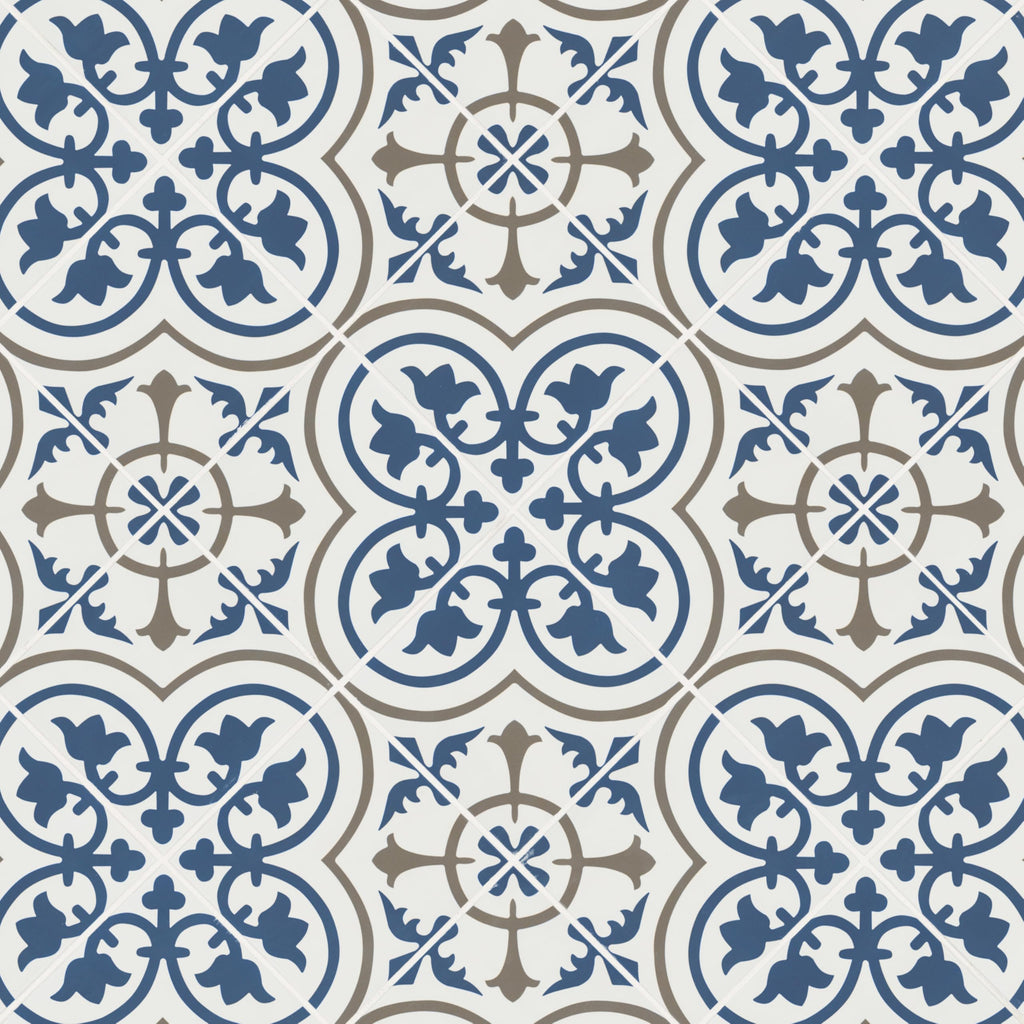Porcelain Wall Tile | Zenzibar Encaustic | 8" x 8"