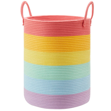 Rainbow Children's Hamper for Girls Kids Laundry Basket 60L Large