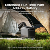 WAVE 3 Portable Air Conditioner, 1800W/6100 BTU Cooling and 2000W/6800 BTU Heating, 1000W Fast Charging in 75 mins