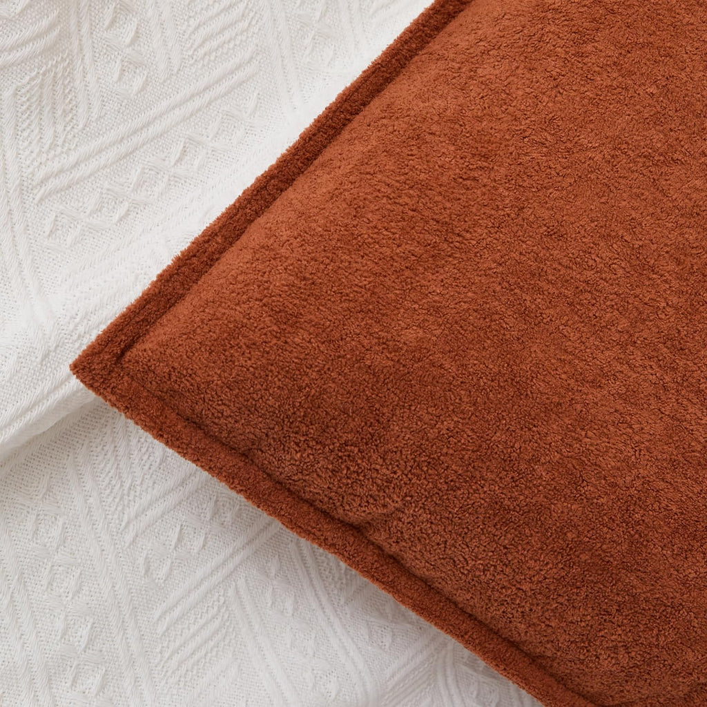 Fall 14x36 Inch Long Lumbar Cover 1 Pack Soft Boucle Textured Decorative Waterproof Rectangle Cushion Elegant Accent