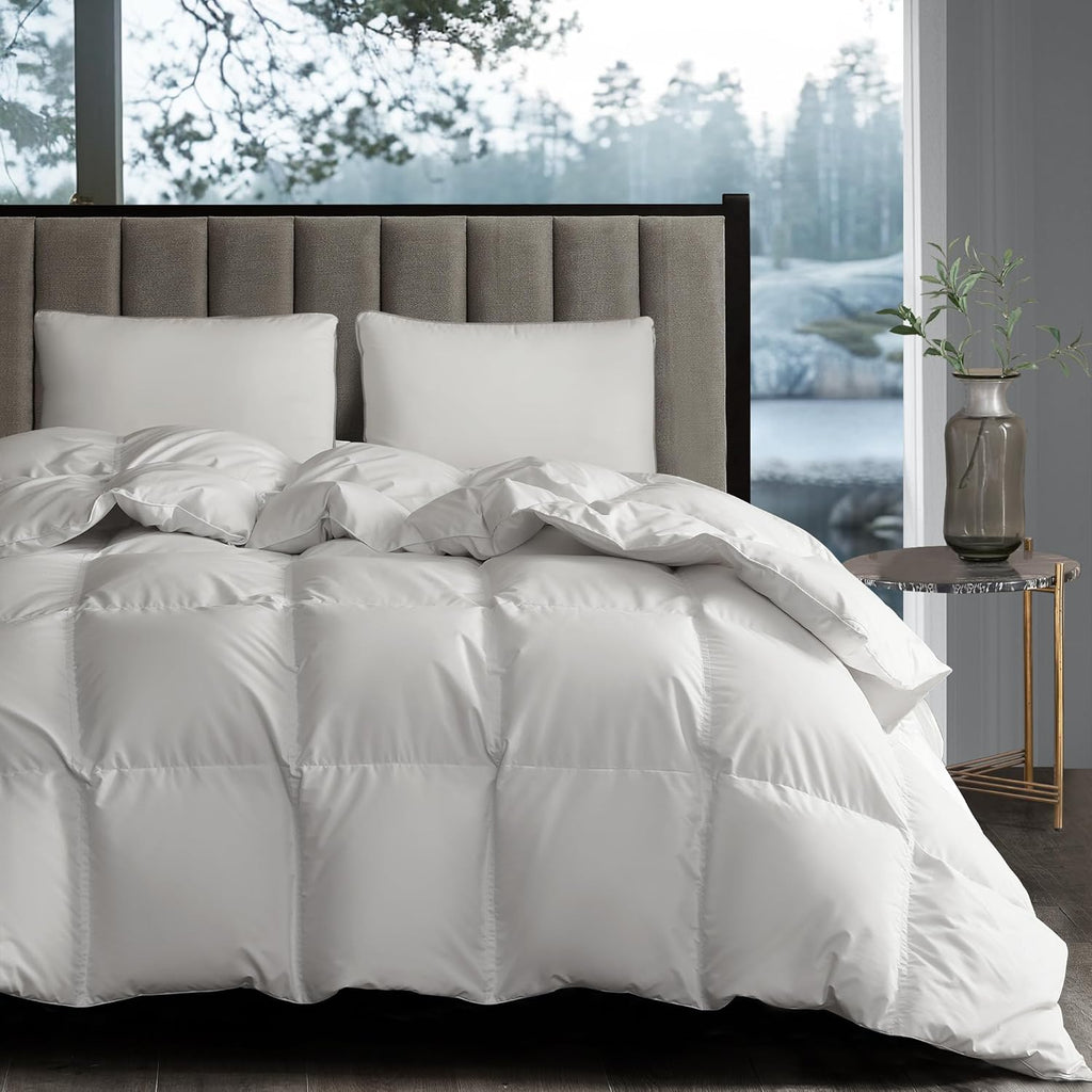 White Goose Down Fiber Comforter Full Queen