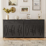 Sideboard Buffet Cabinet, Coffee Bar Storage Cabinet with Drawers and Doors