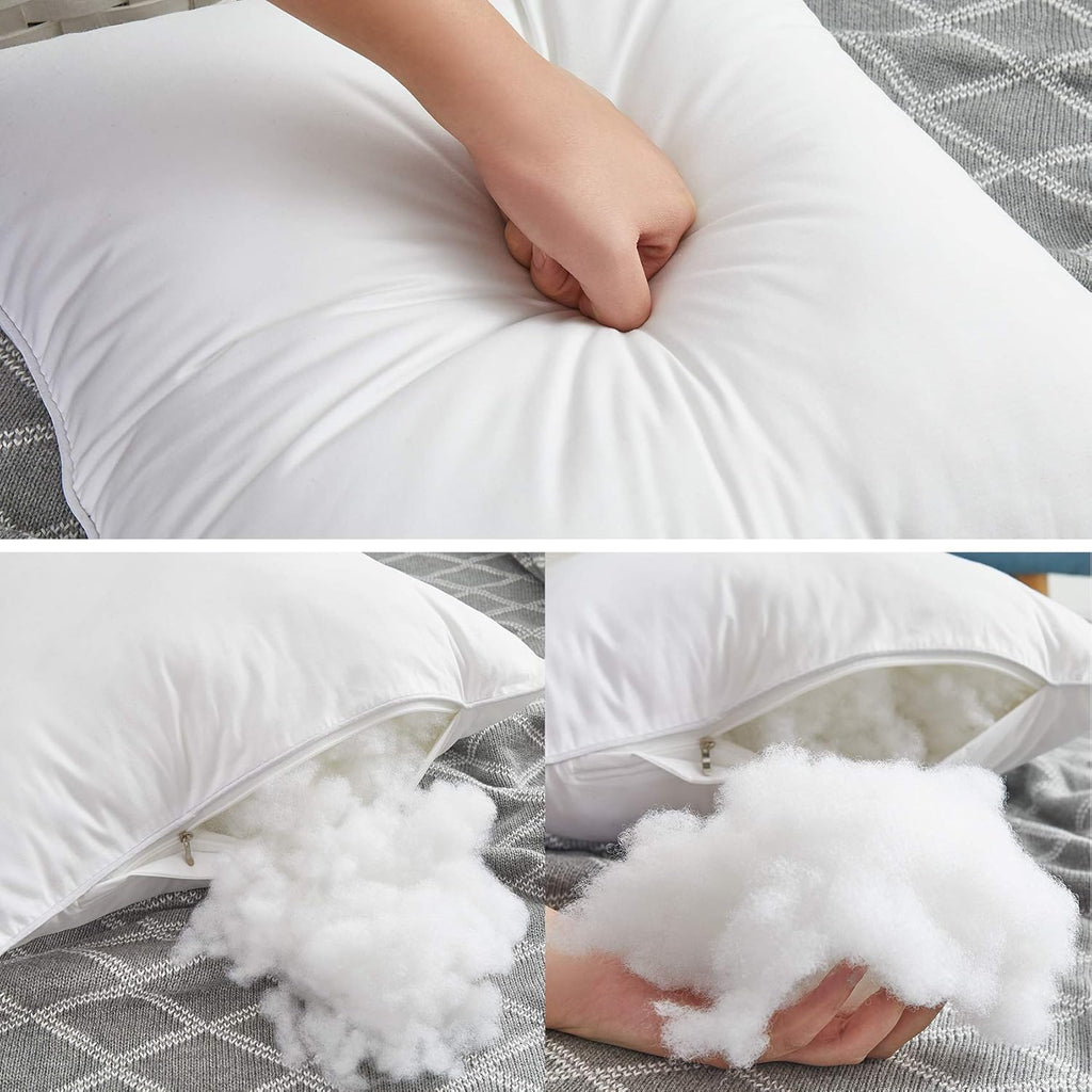 22 x 22 Throw Pillow Inserts () with 100% Cotton Cover - 22 Inch Square Interior Sofa Decorative Pillow - Set of 2