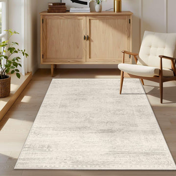 Washable 3x5 Entryway Rug, Ivory Area Rugs