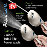 AquaCare High Pressure 8-mode Handheld Shower Head, Anti-clog Nozzles, Built-in Power Wash to Clean Tub, Tile & Pets