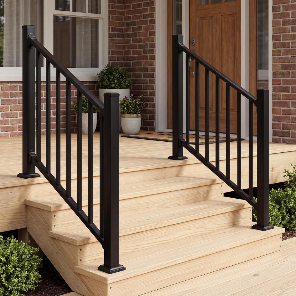 Modular Stair Railing Kit, 36 in x 4 ft, 2 Post, 1 Panel