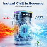 Portable Air Conditioners, Personal Evaporative Air Cooler 1200ML with Ice Cooling Mist Fans That Blow Cold Air Like