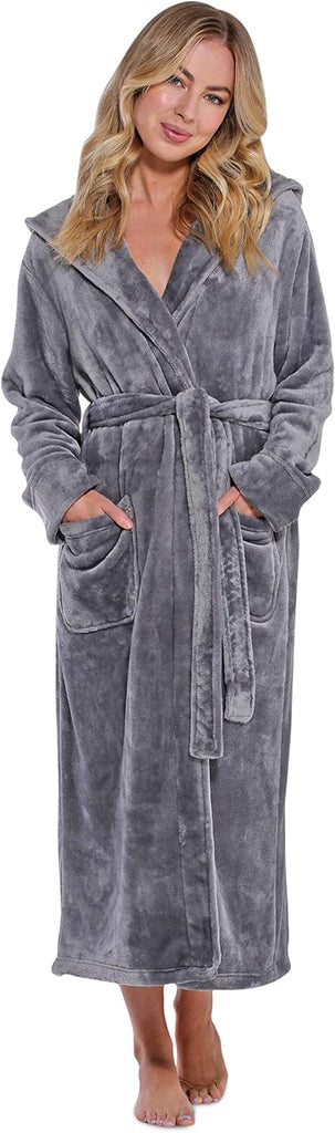 Oversize Premium Luxury Ultra Soft Warm Robes for Women Plush Fleece Bathrobe for Women with and Spacious Pockets