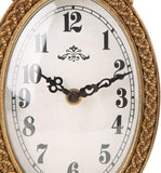 HOME Gold Table Clock Silent Non-Ticking