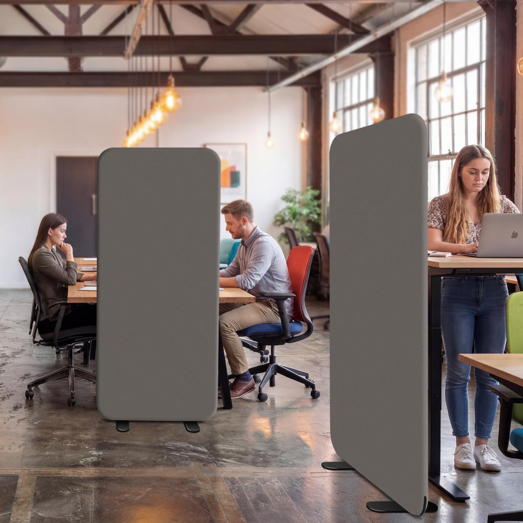 Standing Room Divider, Portable Separation Panel for 29"x65", Rock