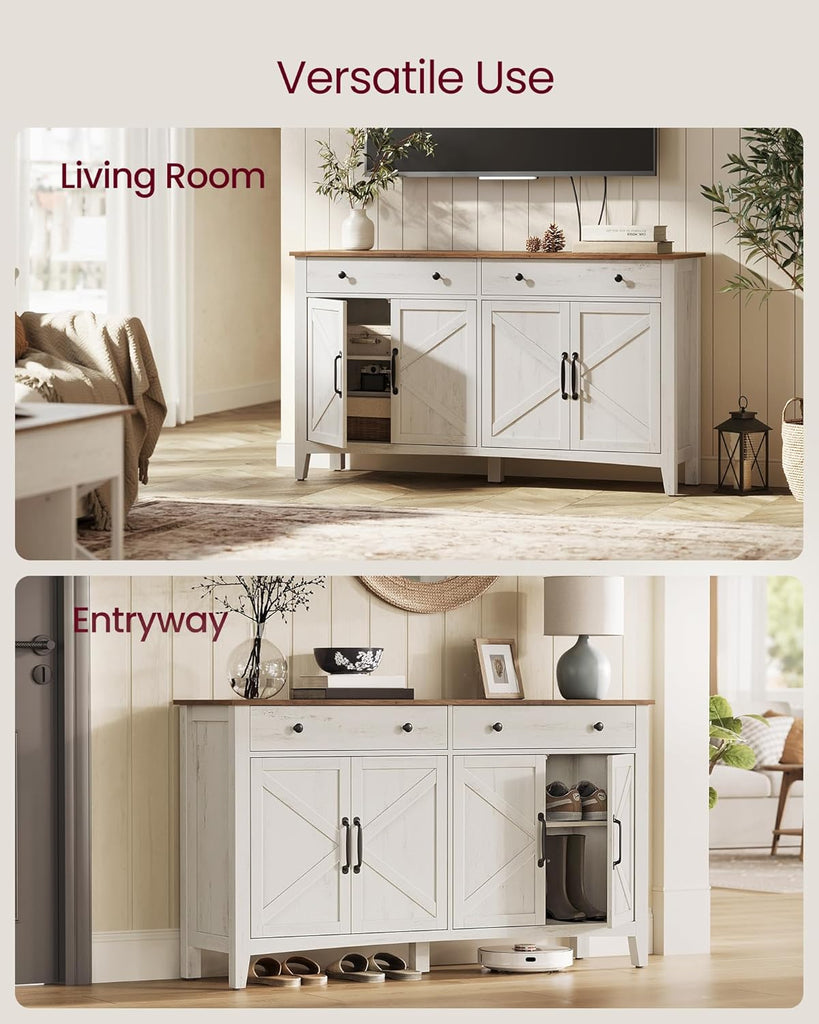 LIRY Collection - Buffet Cabinet, Coffee Bar Cabinet with 2 Drawers, Adjustable Shelves