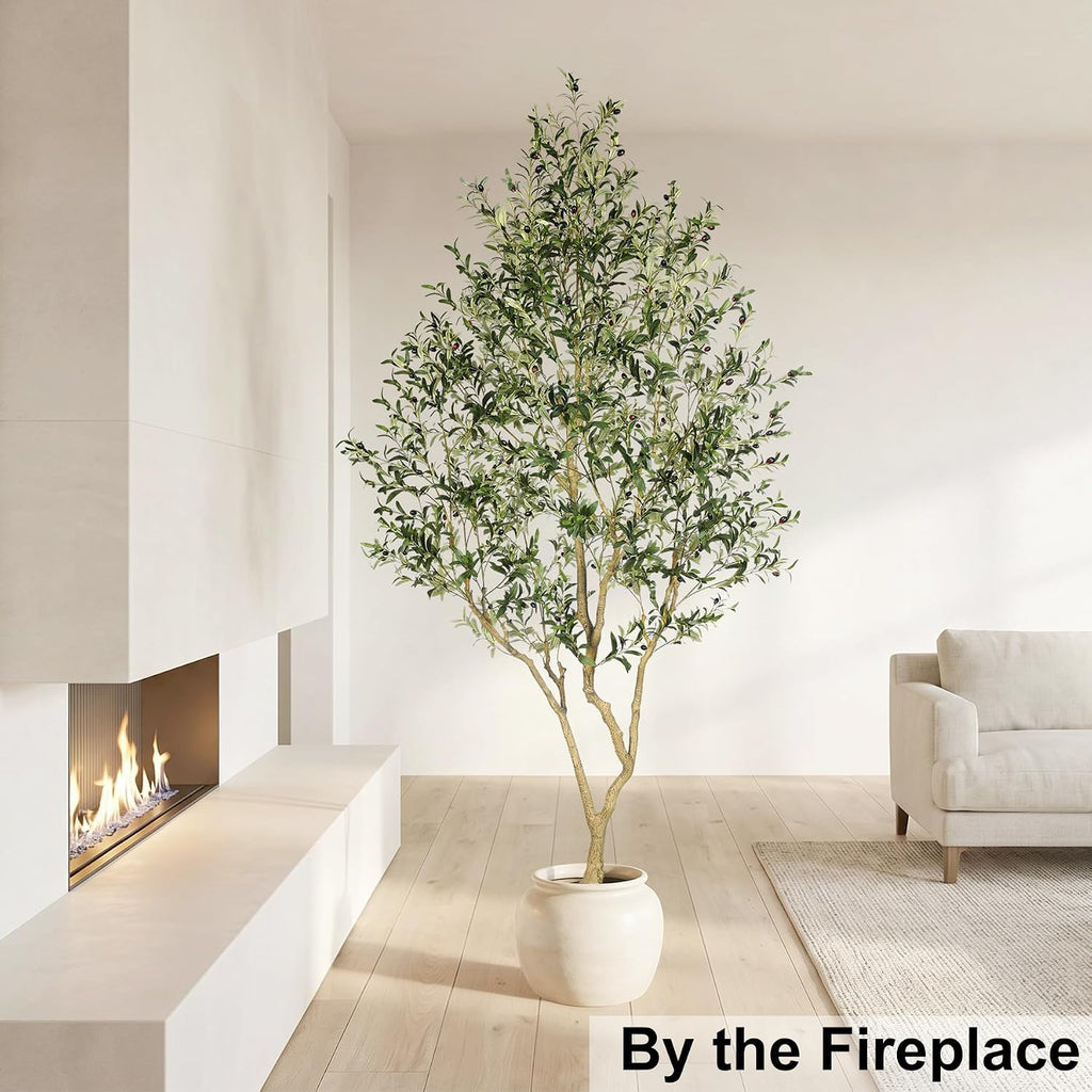 Faux Olive Tree 9ft - Artificial Olive Tree Indoor Decor