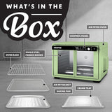 French Door Air Fryer Oven - 37 Qt Large Capacity Convection Toaster Oven, FryForce 360°, Digital Display, 12 Cooking