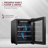 12 Bottle Red And White Wine Thermoelectric Wine Cooler/Chiller Counter Top Wine