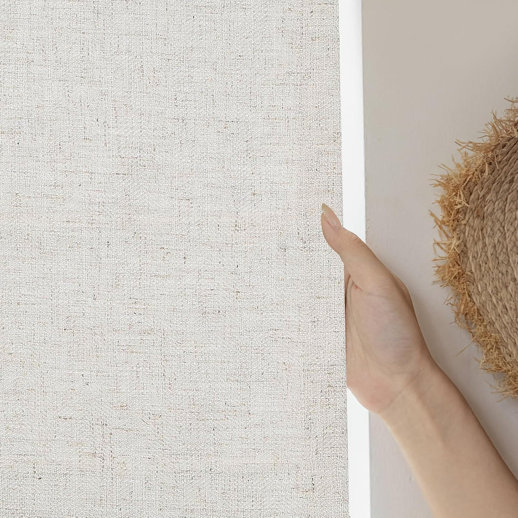 Linen Oatmeal Cordless Roman Shades for Windows, Custom Blackout Light Filtering Roman Window Shades, Washable Fabric