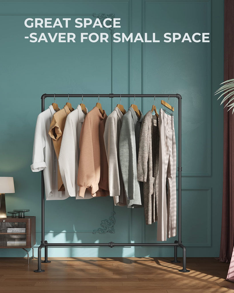 Heavy Duty Clothes Rack, Industrial Pipe Clothing Rack Freestanding