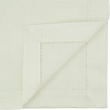 Hemstitched Border Tablecloth, Ivory, 70"x140"