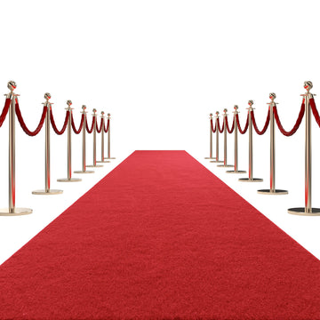 450 GSM Extra Thick 3x10 ft Red Carpet Runner for Partys & Events