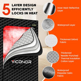 Viconor Red Light Sauna, Portable Steam Infrared Sauna with 660nm & 850nm Red Light Therapy for Home