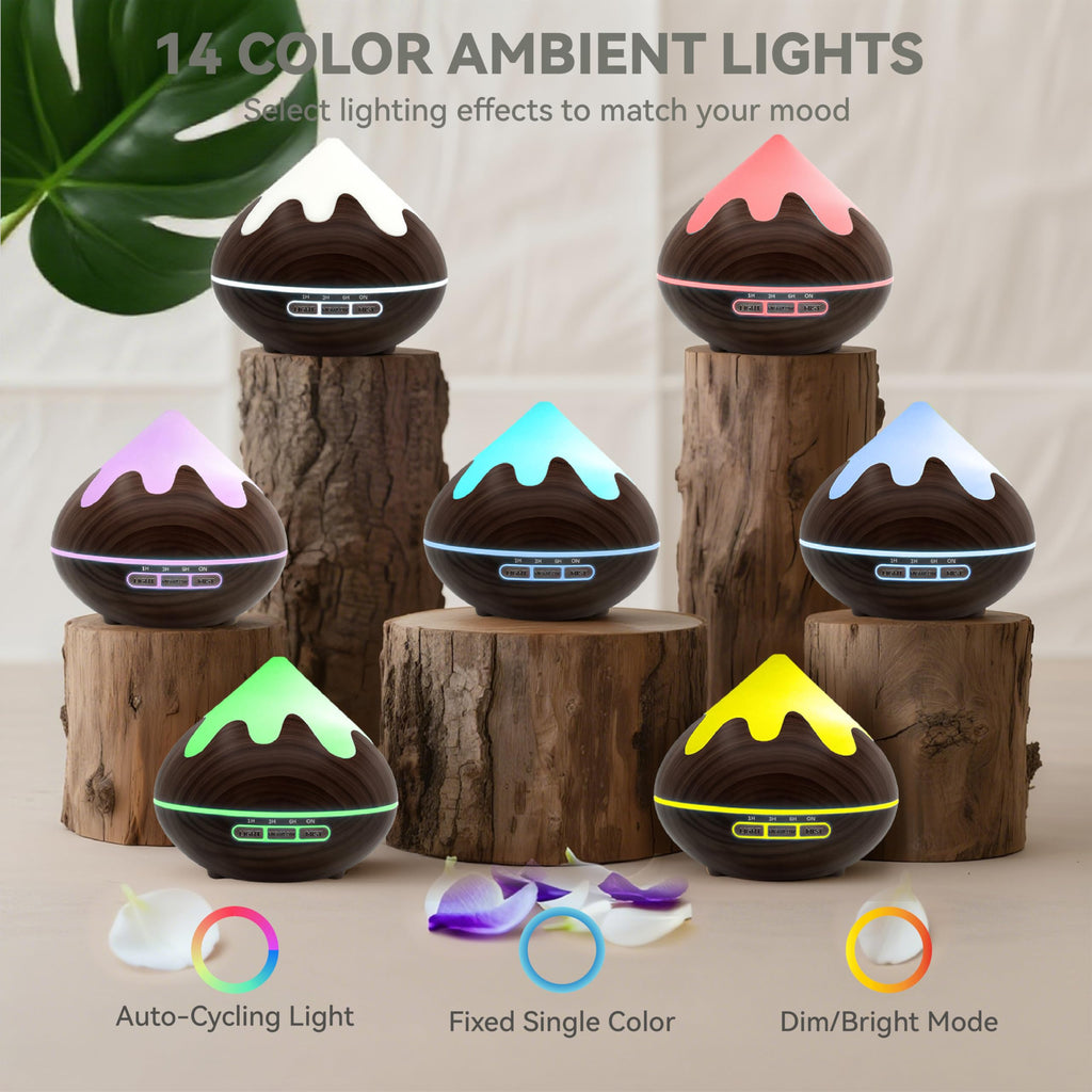 Essential Oil Diffuser, Aromatherapy Diffuser with Remote Control, Multifunctional Air Diffusers Room