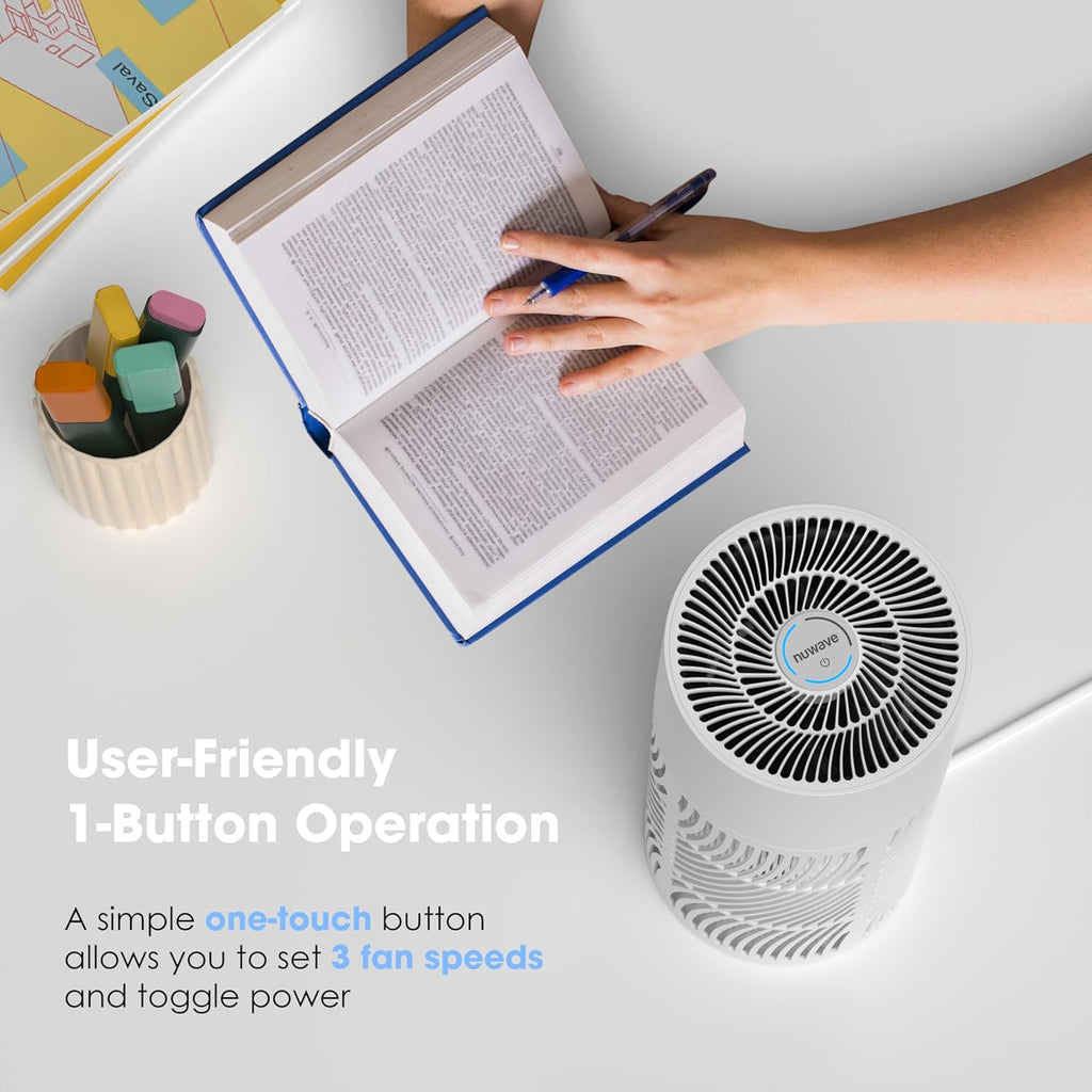 H13 True HEPA Air Purifier for Bedrooms & Large Room up to 857 Sq Ft, 2025 New & Improved RPM Remove