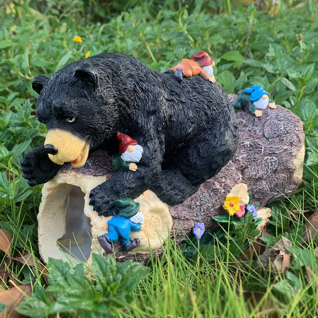 Bear Statue Decor, Bear Gutter Downspout Extension, Weather Resistant Resin, Outdoor Decorative