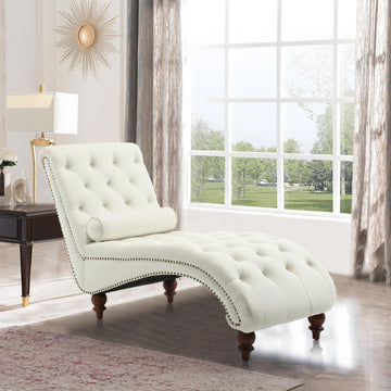 Chaise Lounge Chair Indoor, Velvet Bedroom Accent Lounge Chair
