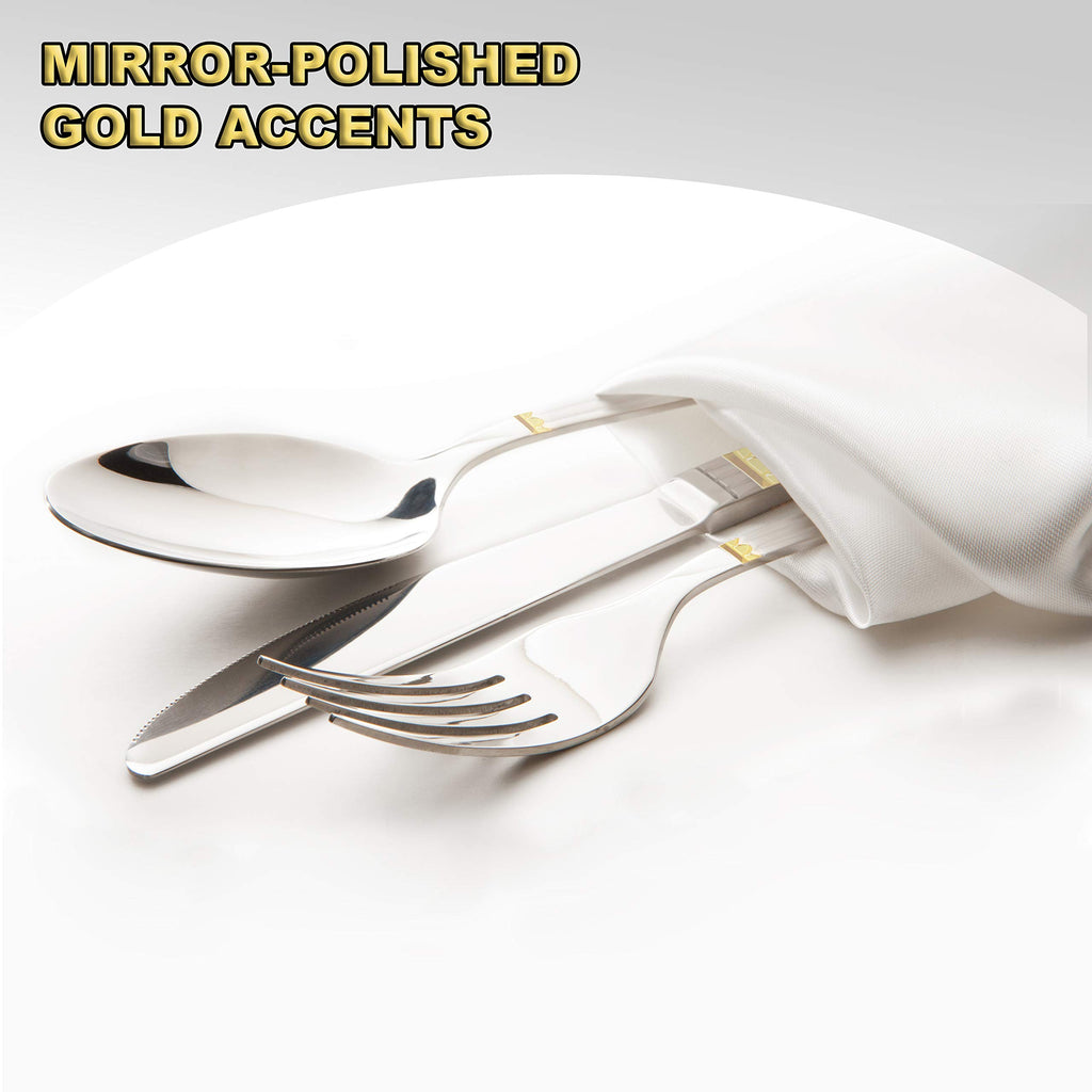 Silverware Set Limited Edition - 30 Piece Family Dinnerware Set - Flatware Set for 6 - Silver Tableware Set - Spoons
