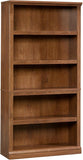 5-Shelf Split Bookcase/ Book shelf, Oiled Oak finish