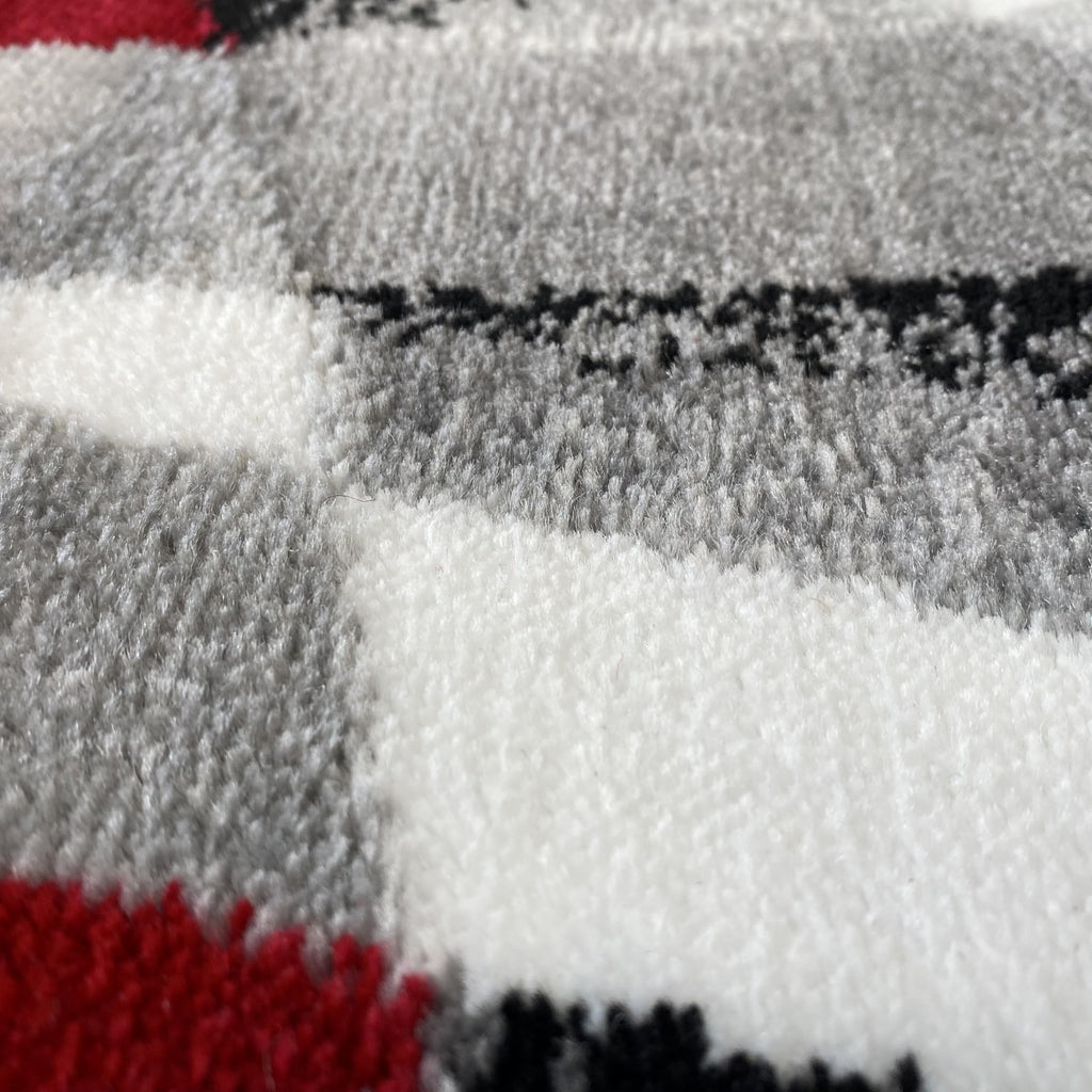 2305 Gray Modern Abstract Area Rug