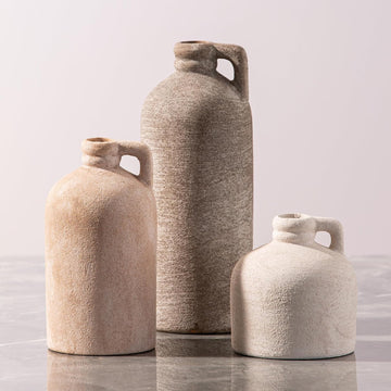Ceramic Vase Home Table Decor - Flower Vase Set of 3