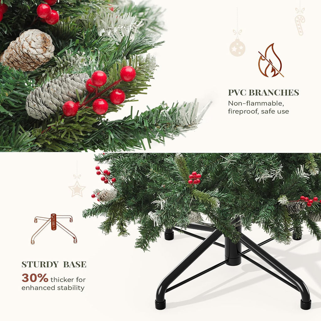 Prelit Pre-Decorated Christmas Tree with Remote