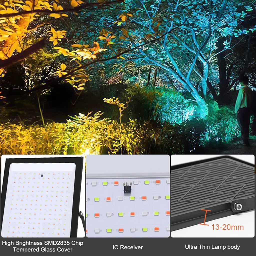 Led Floodlight RGB Ac220V 30W 50W 100W 200W Flood Light Color Changing