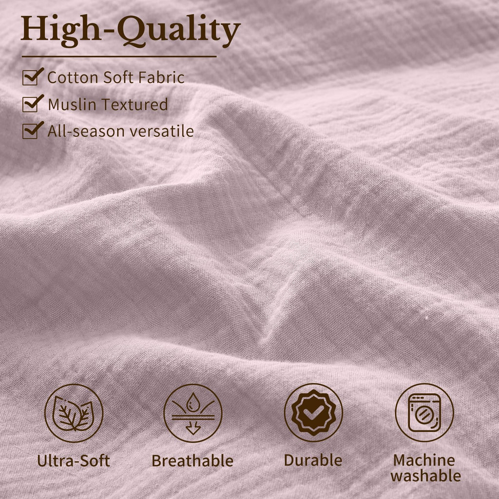 Muslin Duvet Cover Queen Size - 100% Organic Cotton