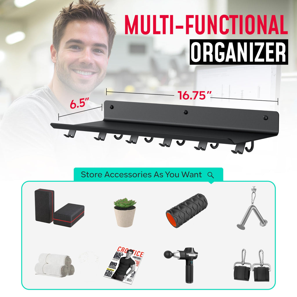 1-Tier Floating Shelf Compatible with Tonal 1 & 2 Accessories