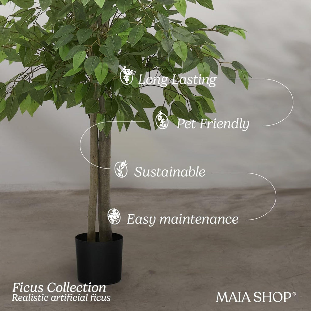 Artificial Ficus Tree - 5 ft Indoor Plant