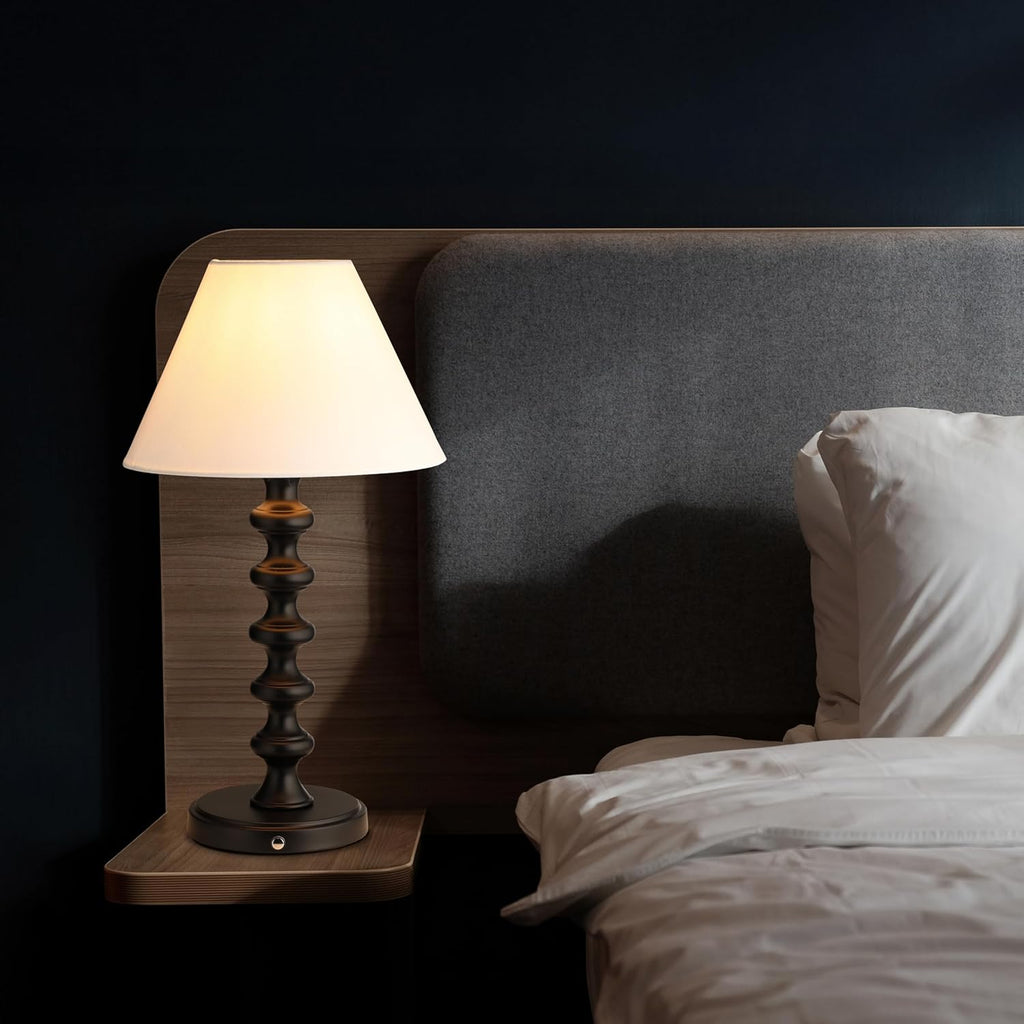 Ember Rechargeable Table Lamp (Antique Brass_Baluster)