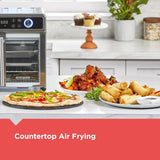 Crisp 'N Bake Air Fryer Toaster Oven Combo, 12 in 1 Countertop Convection Oven Cooks Food Fast, Fits a Whole Pizza or