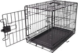 Portable, Foldable Metal Wire Dog Crate with Removable Tray, Single Door, Divider Panel, Quick Setup, 30 x 19 x 21 in