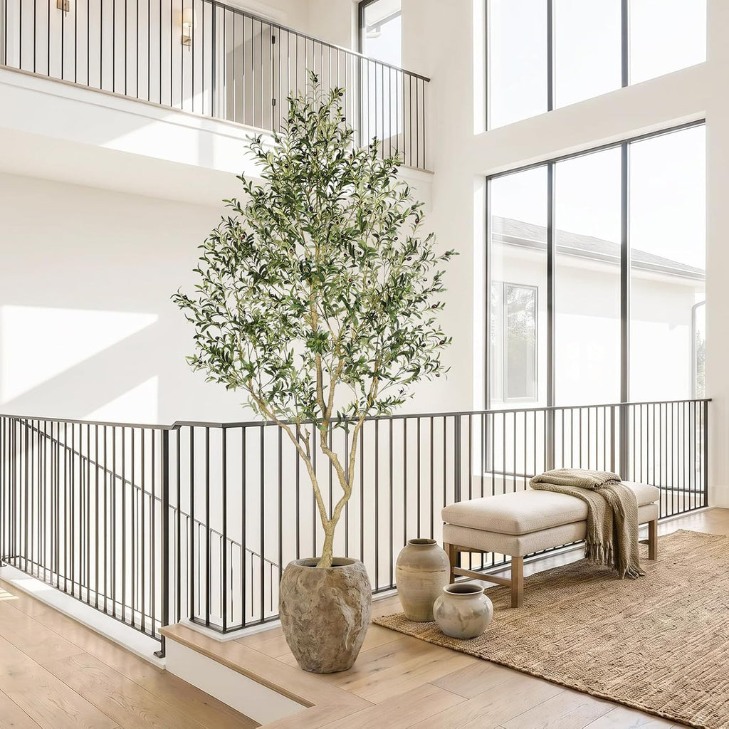 Faux Olive Tree 9ft - Artificial Olive Tree Indoor Decor